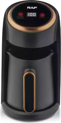 Raf Greek Coffee Machine 600W with Capacity 300ml Black