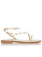 Sante Women's Flat Sandals in White Color