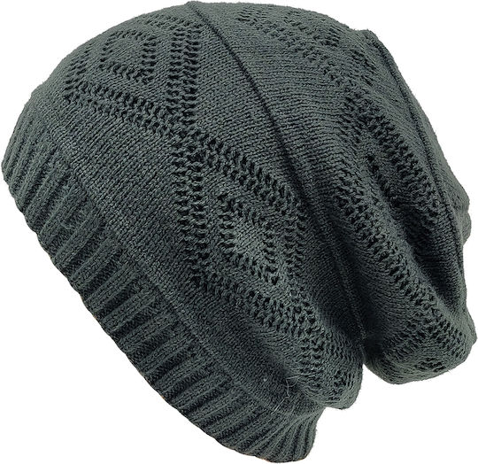 Beanie Unisex Beanie Gestrickt in Gray Farbe