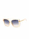 Guess Women's Sunglasses with Beige Plastic Frame and Blue Gradient Lens GF0427 27W