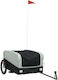 Vidaxl Bicycle Trailer Black Gray 45 Kg Iron