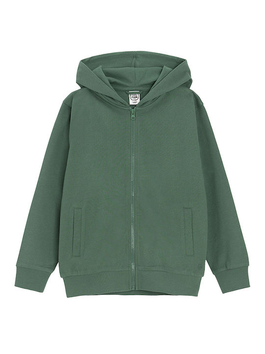 Cool Club Cardigan pentru copii din material frotirat Verde