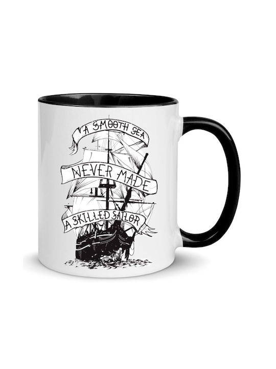 Nautical Mug Ceramic White 330ml 1pcs