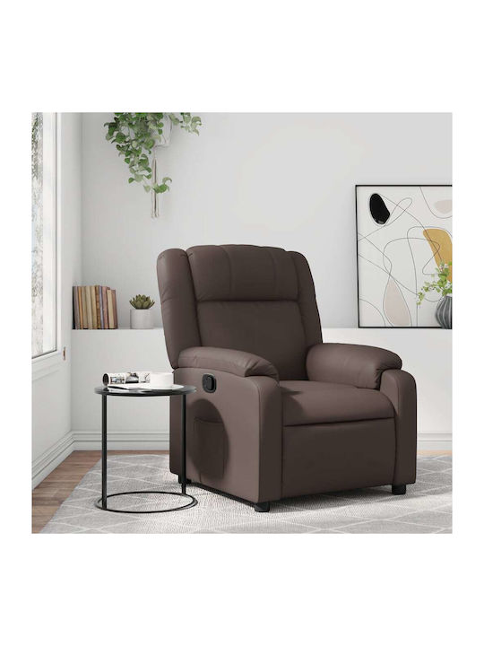 Relax Armchair with Footstool from Leatherette ...
