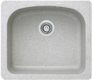 Inter Ceramic Drop-In Кухненски Мивка Inox Дължина 60xШирина 50см Сребрист