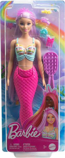Barbie Mermaid Doll Touch of Magic Mermaid Long Hair for 3+ years+ Years 17cm