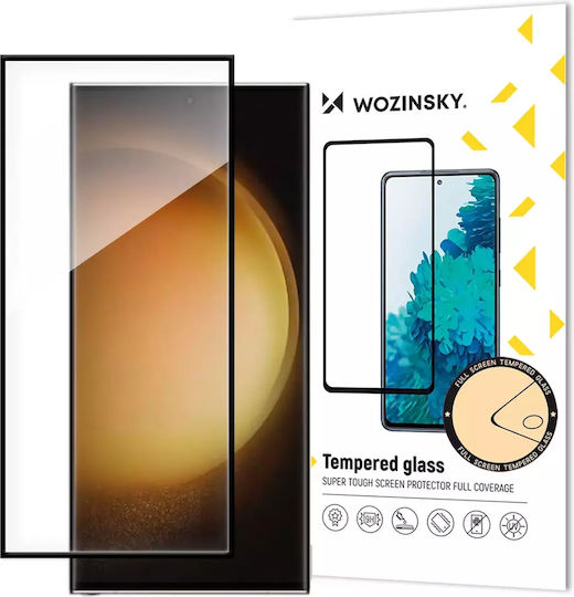 Hurtel 0.3mm Vollkleber Vollflächig gehärtetes Glas Schwarz (Galaxy S24 Ultra)