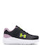 Surge 4 Kids Sports Shoes Running with Hoop & Loop Closure Black