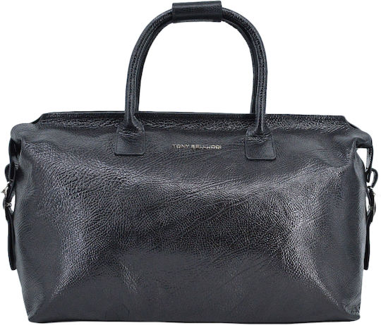 Dermatina 100 Sack Voyage Black made of Leather L50xW22xH22cm