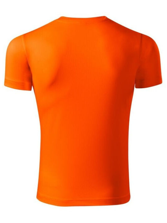 Piccolio Bluza Bărbătească cu Mânecă Scurtă Neon Orange