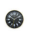 Versa Wall Clock Plastic Black