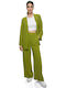 RichgirlBoudoir Pantaloni de damă Ζωηρό Πράσινο Set cu Pantaloni