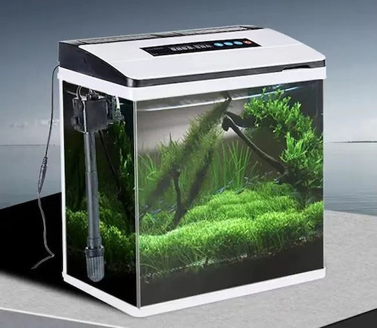 Led Fish Aquarium Capacity 53lt with 42x47x47cm White