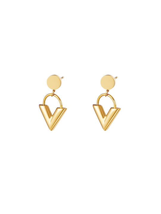 Earrings from Steel Gold Plated