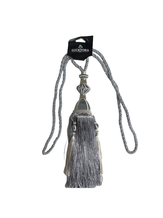 Fhq Tie-Back Rope made of Metal Gray 1pcs