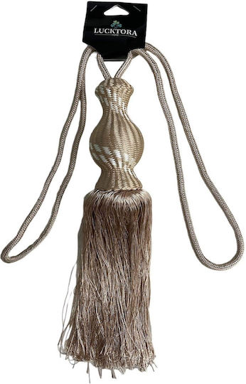Dnjhp Tie-Back Rope made of Metal Beige 1pcs
