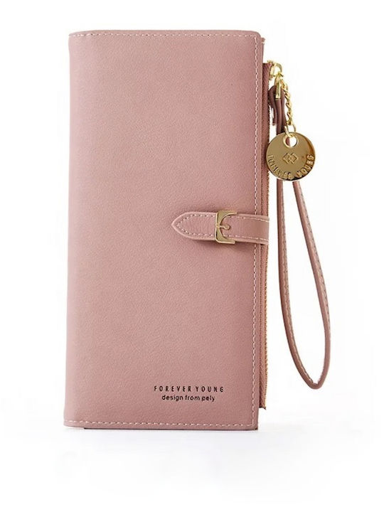 Groß Damen Geldbörse Klassisch Rosa