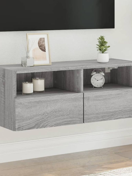 Έπιπλο Τηλεόρασης Γκρι Sonoma Μ80xΠ30xΥ30cm