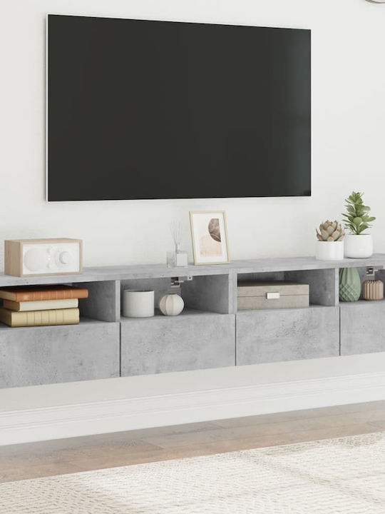 Έπιπλο Τηλεόρασης Γκρι Μ80xΠ30xΥ30cm