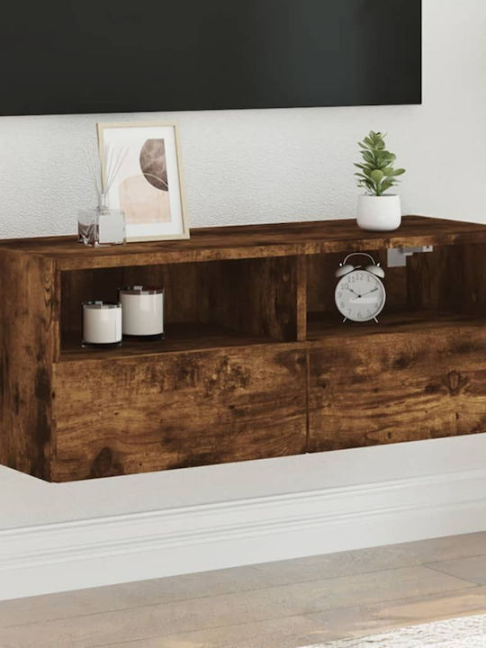 Έπιπλο Τηλεόρασης Καπνιστή Δρυς Μ80xΠ30xΥ30cm