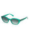 Swarovski Women's Sunglasses with Green Plastic Frame and Gray Gradient Lens SK0384 96P