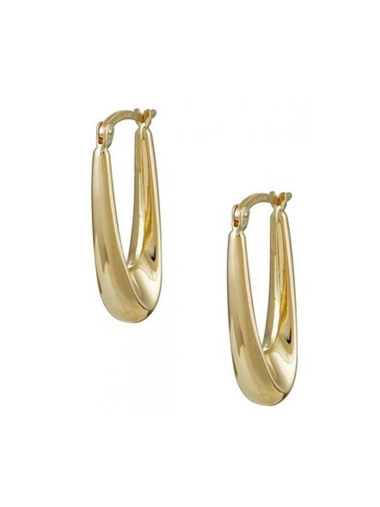 Krini Earrings Hoops made of Gold 14K