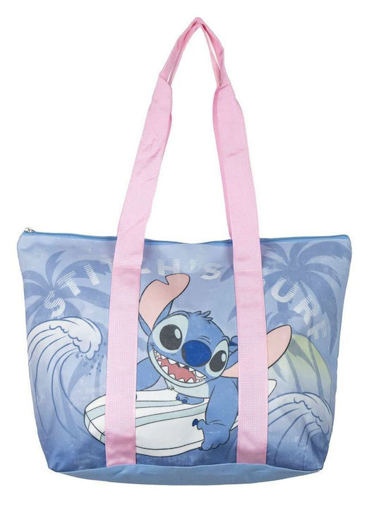 Stitch & Soul Fabric Beach Bag with Wallet Blue