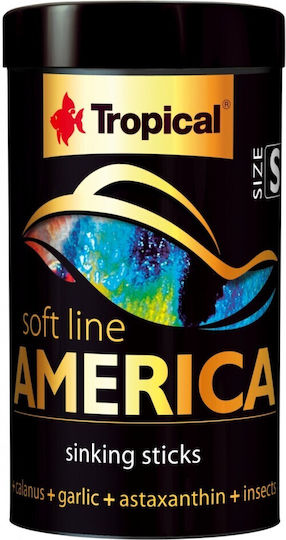 Tropical Soft Line America Tropical Fish Food Sticks 100ml