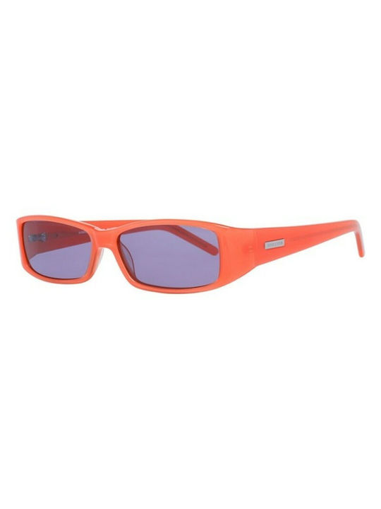 MORE & MORE Sunglasses with Orange Plastic Frame and Blue Lens 54305 333