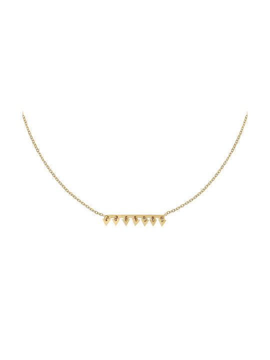 Necklace from Gold Plated Steel