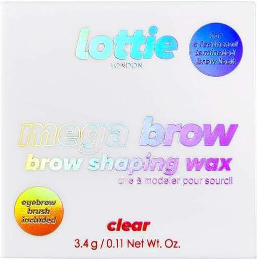 Lottie London Mega Brow Brow Shaping Wax Wax For Eyebrows Clear 3.4gr