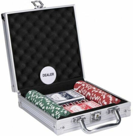 Set Set 100 Fise de Poker in Valiza