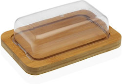 Versa Wooden Butter Dish Brown