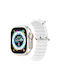 Orso Deluxe Sport Λουράκι Σιλικόνης Λευκό (Apple Watch 42/44/45/49mm)