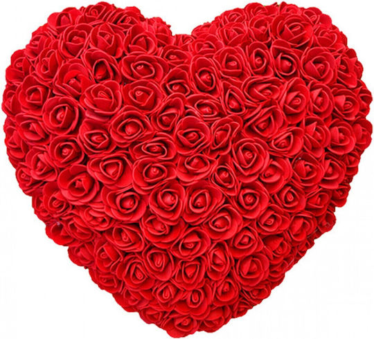 Heart of Artificial Roses Red 25cm Mohicans Black Line