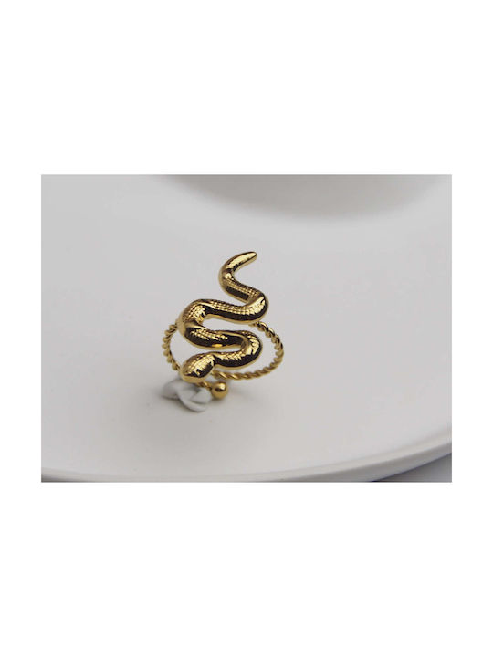 Women's Gold Plated Steel Ring