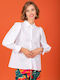 Women's Long Sleeve Shirt White