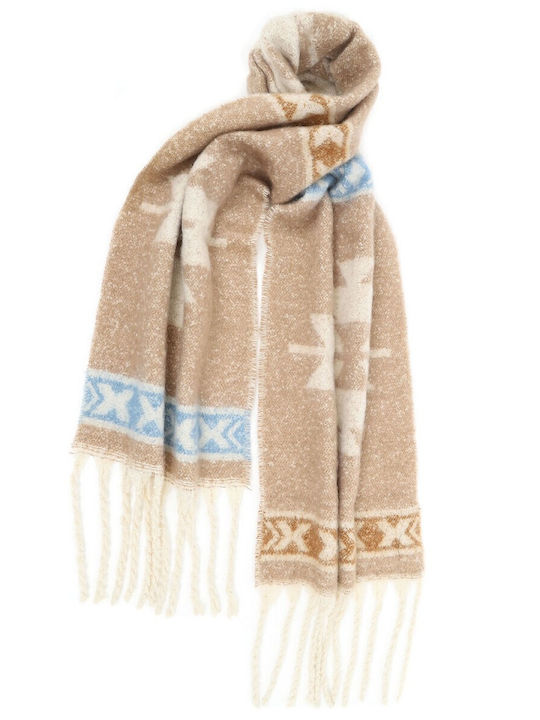 Doca Women's Wool Scarf Beige