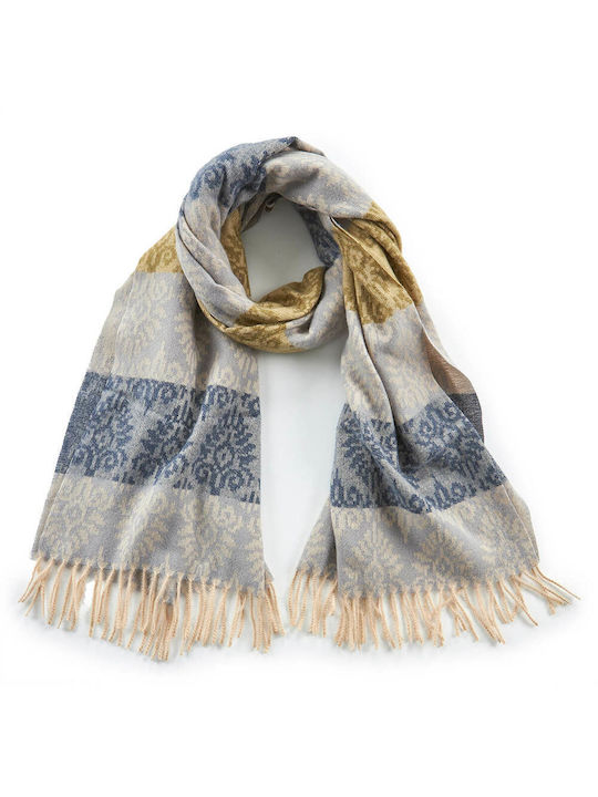 Verde Women's Wool Scarf Blue