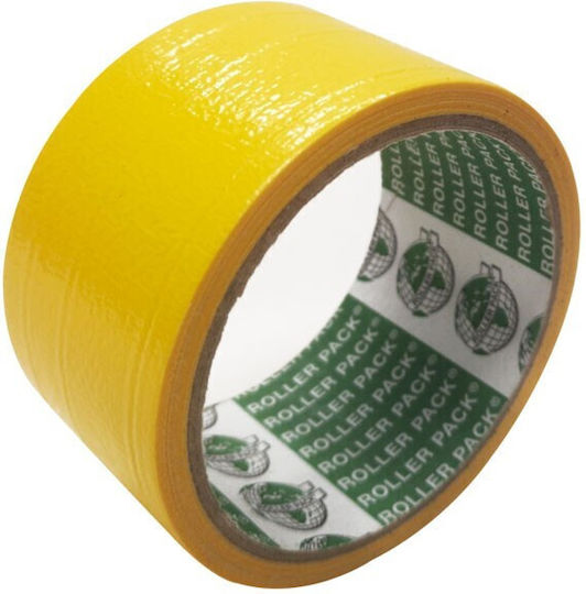 Roller Pack Self-Adhesive Fabric Tape Yellow 48mmx10m 1pcs