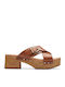Sivanne Walk Leather Sandals Tabac Brown