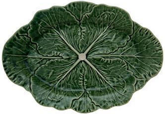 Bordallo Pinheiro Decorative Platter Ceramic Green 5cm