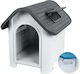 Glee Olympus Dog House Plastic Outdoor Gray 75x59.2x66cm