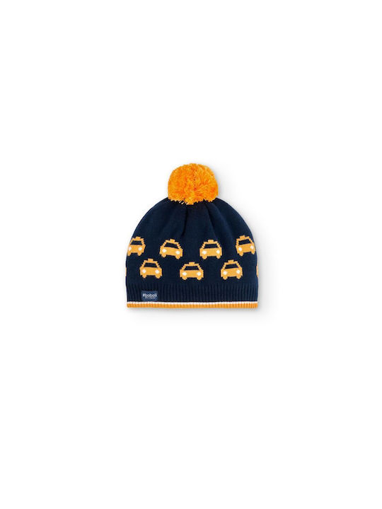 Boboli Kids Beanie Knitted Navy Blue