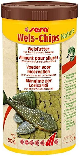 Sera Wels Chips Nature Fischfutter für Fische 1000ml
