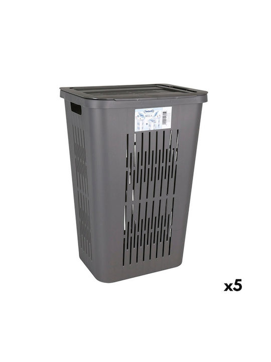 Laundry Basket Plastic 40.5x33x59cm Gray