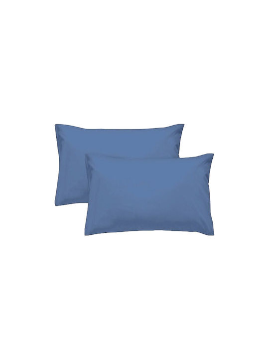 SpitiBazaar Σετ Μαξιλαροθήκες Μπλε 50x70εκ.