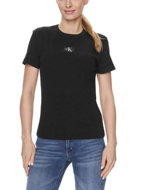 Calvin Klein Damen T-Shirt Schwarz