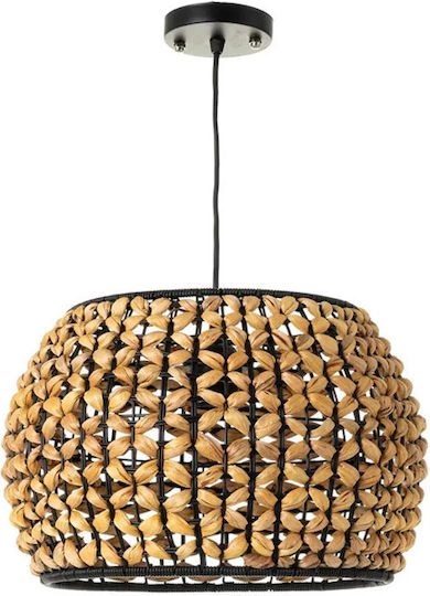 Bakaji Κρεμαστό Φωτιστικό Καφέ με Ντουί E27 35εκ.