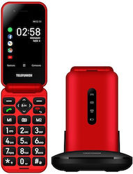 Telefunken S740 Single SIM (4GB) Mobil cu Buton Mare Roșu